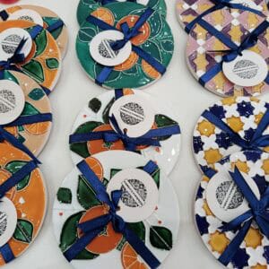 Base de Copos - Fruta & Azulejo